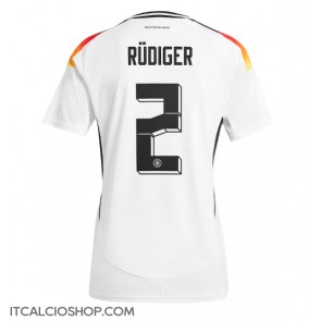 Germania Antonio Rudiger #2 Prima Maglia Europei 2024 Manica Corta